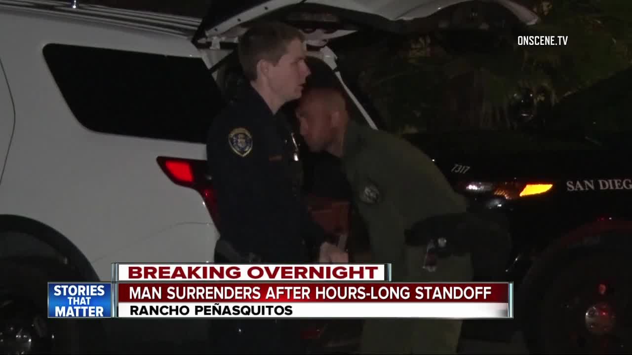 Man surrenders after hours-long standoff in Rancho Penasquitos - YouTube