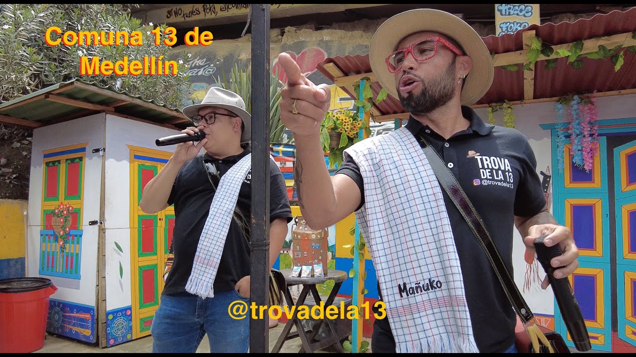 Trovadores de la Comuna 13 en Medellín - Las improvisaciones más geniales hecha canción @trovadela13