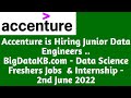 Bigdatakbcom  data science freshers jobs   internship  2nd june 2022