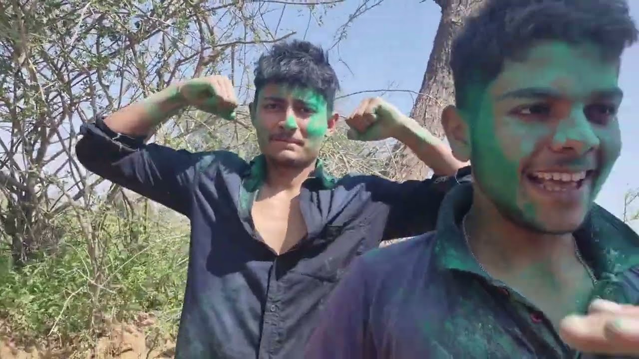 Haryanvi holi special in villagers boys 😂 #holi #viral #trending #youtubeshorts #shorts #vlog #love 