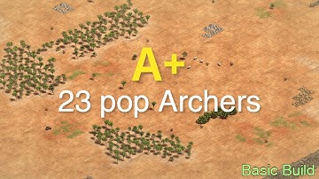 Interactive Build Order Guide | 23 Pop Archers [A+ Demonstration]