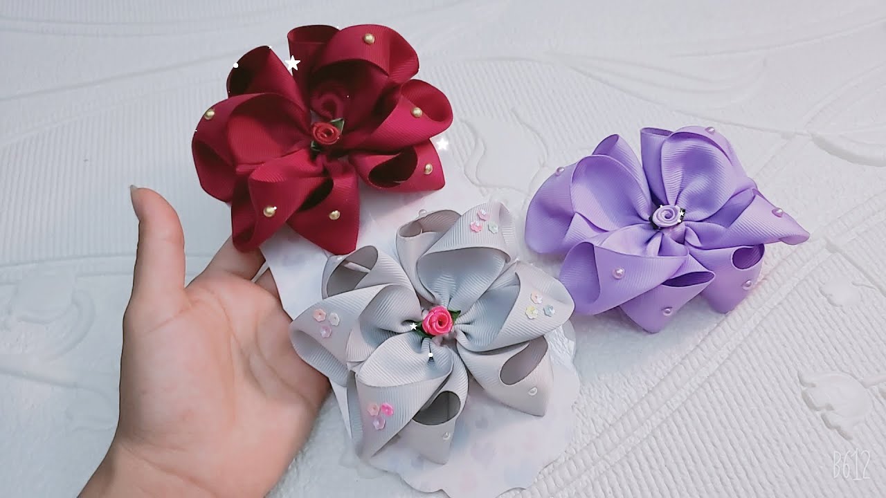 hermosos lazos con listón de 4 cm