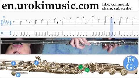 How to Play Flute Charlie Puth - Attention Tabs Part#1 exercises, scales um-i352