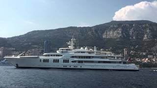 Air &  Ecstasea  super yachts in Monaco Bay