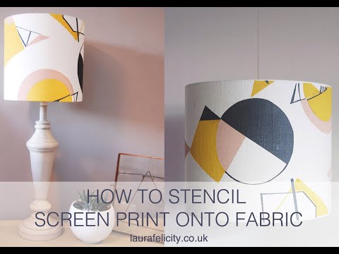 Como Stencil Print Screen On To Tecido