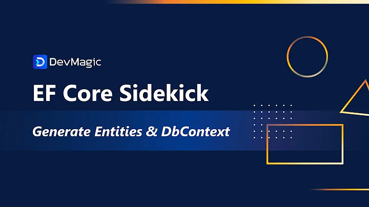 Generate entities from an existing database | EF Core Sidekick