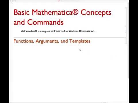 Basic Mathematica Concepts