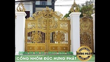 Cổng Nhôm Đúc Mẫu Buckingham - Cổng Biệt Thự Hưng Phát