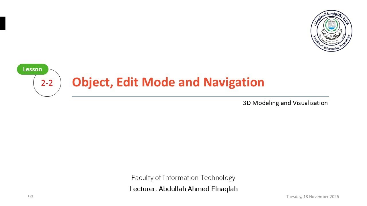 IT Easy Learning || 02 02 Object, Edit Mode and Navigation - YouTube