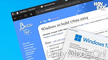 Using Windows 10 Build 17692 with Unity Mode on!