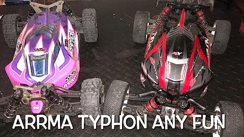Arrma TLR Typhon vs 6s Typhon go racing then disaster happened? Esc & servo replacement by my son