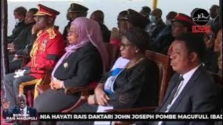 Askofu Niwemugizi aongoza Ibada ya Mazishi na kushusha Jeneza la Hayati Rais Dkt. Magufuli