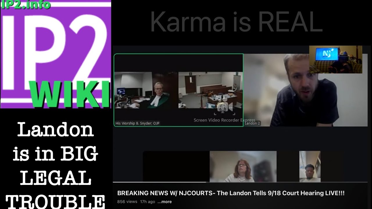 IP2wkiInfo LIVE - so Landon Tells is in legal trouble and @njcourts9595 is covering it… 