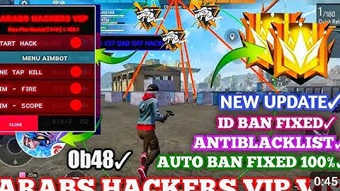 ARABS HACKERS VIP V20 | OB48 FF HACK | FREE FIRE MOD MENU | ARABS VIP HACK | FF HACK