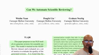 Read a paper: Can we automate scientific reviewing?