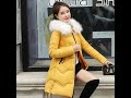 2020 Winter down cotton women-s jacket in the long section of slim slimming thick warm hooded fur