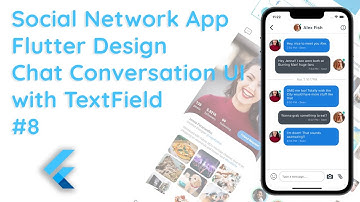 #8 Creating Dynamic Chat Conversations UI in Social App Flutter | UI/UX Design