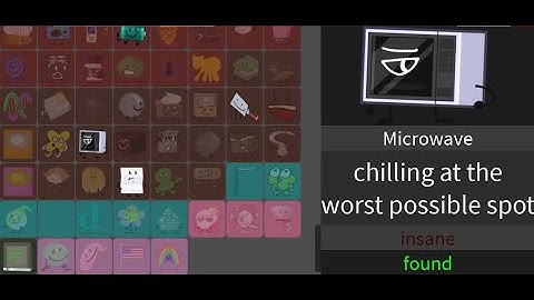 How to find Microwave - Find The BFB Characters