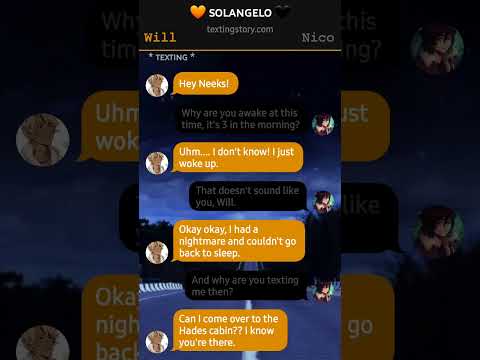 🧡 Solangelo 🖤 • Riordanverse Demigods • #textingstory