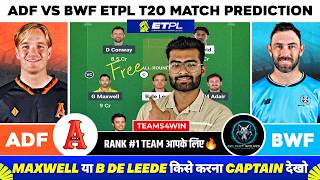 ADF vs BWF Dream11 Team, ADF vs BWF Dream11 Prediction, Amsterdam Flames vs Belfast Wolves Live screenshot 1