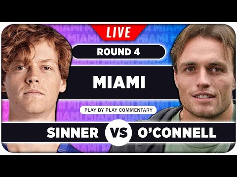 SINNER vs OCONNELL • ATP Miami Open 2024 • LIVE Tennis Play-by-Play Stream