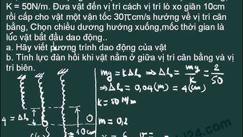 Con lắc lò xo  cắt ghép lò xo 2