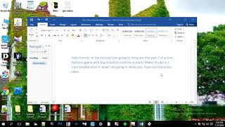 How to make a action platform game with touch controls in game maker studio 2 part 2