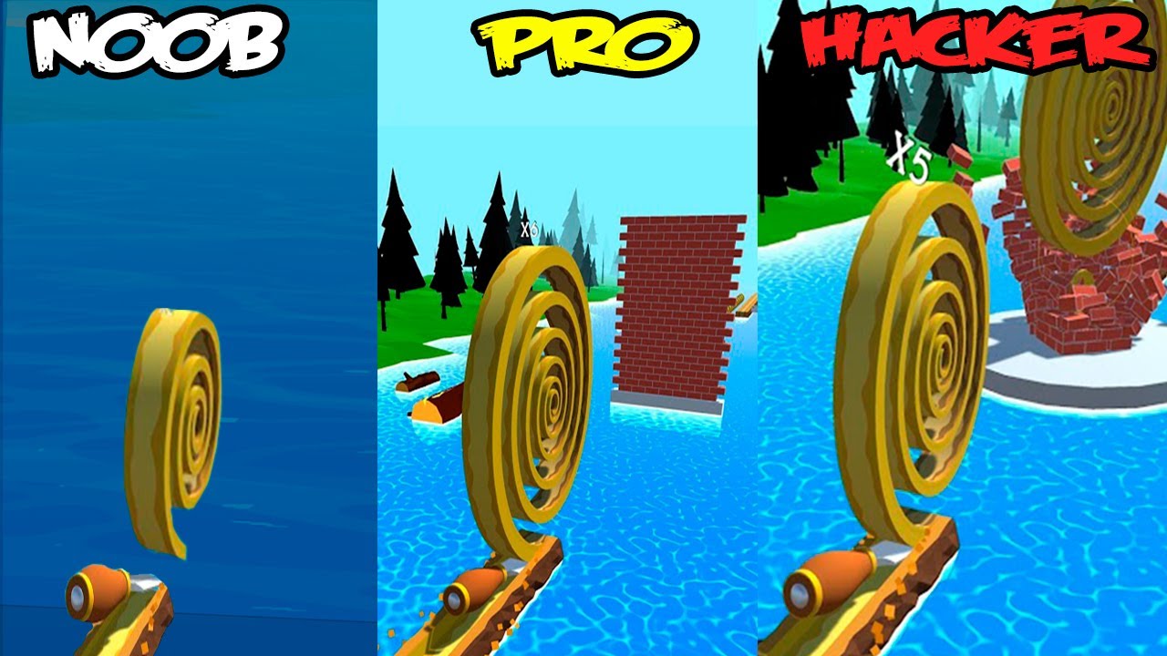 Spiral Roll - NOOB vs PRO vs HACKER
