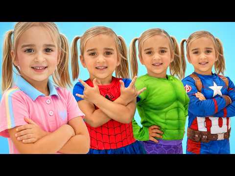 Alice gets SUPER POWERS with inflatable toys!