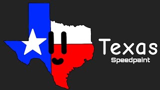 Texas Flag Map Speedpaint (80 Subs Special)