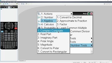 Determine complex conjugate TI nSpire CX CAS