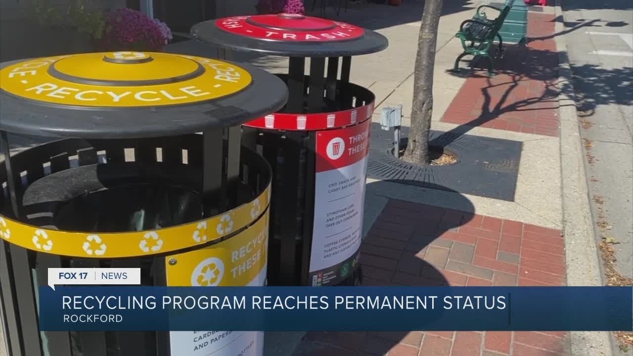 Public Recycle/Trash Bins Will be Permanent in Rockford YouTube