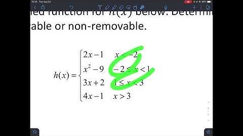 Calculus AB - Continuity