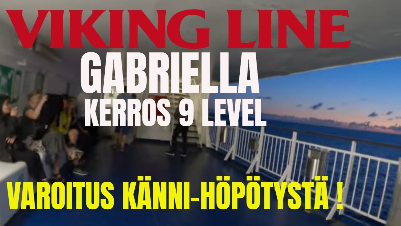 VIKING LINE Gabriella kerros 9 DECK seikkailu adventures