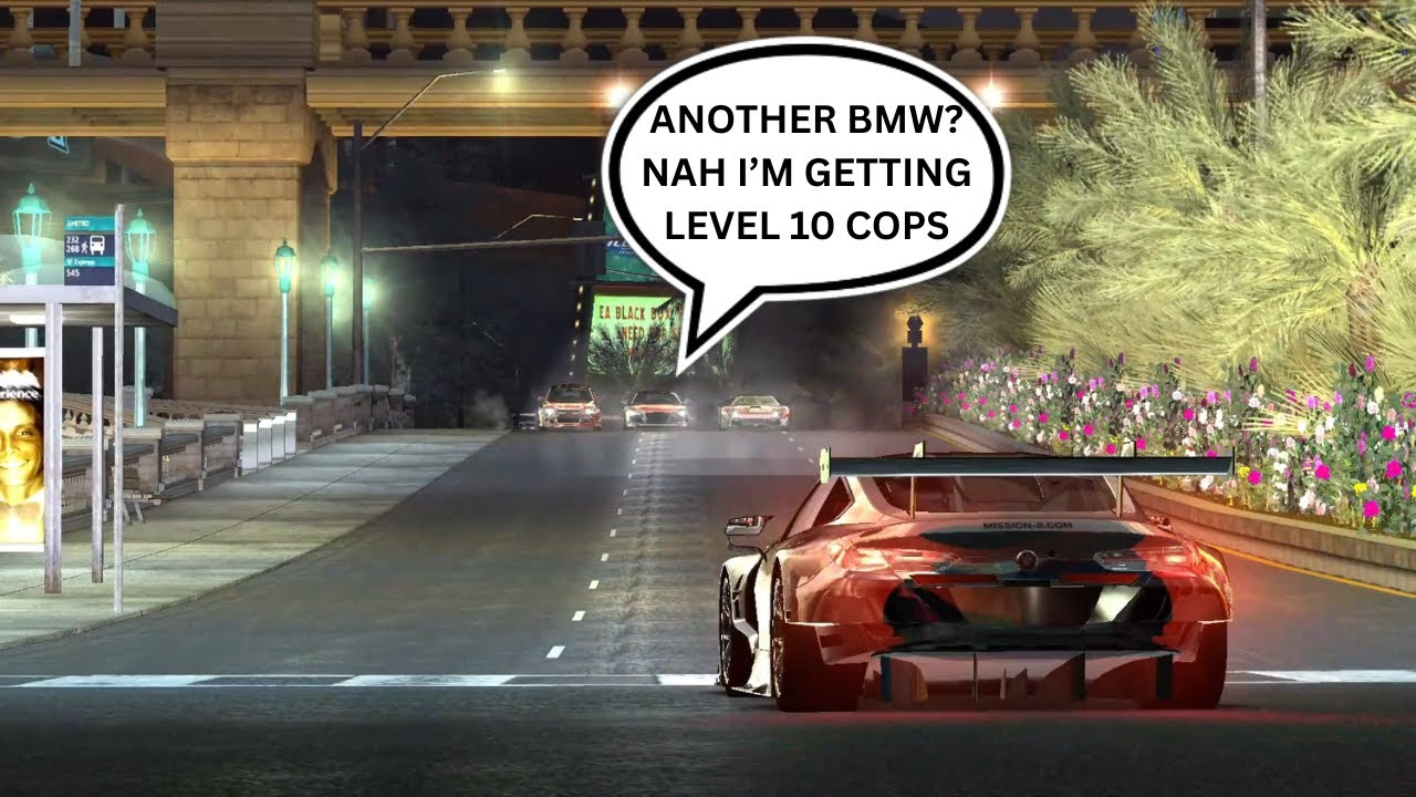 BMW M8 GTE vs DARIUS FINAL BOSS with HEAT LEVEL 10 COPS!