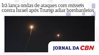 Irã lança várias ondas de ataques com mísseis contra Israel após Trump adiar bombardeios