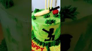 cricket  theme cake #2023 birthday cake ideas 