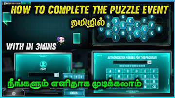 Free Fire How to Complete The Puzzle Event on Tamil | Elite Moco Event | De Aakash Gaming