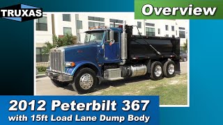 Overview: 2012 Peterbilt 367 with 15ft Load Lane Dump Body