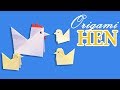 Easy Origami Paper Hen Cute Origami
