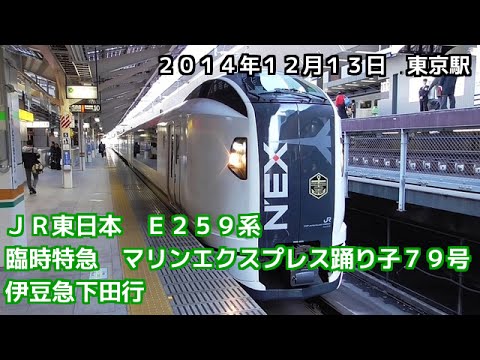 JR東日本　E259系　特急　マリンエクスプレス踊り子79号　伊豆急下田行　Marine Express Odoriko No.79 bound for Izukyu-Shimoda
