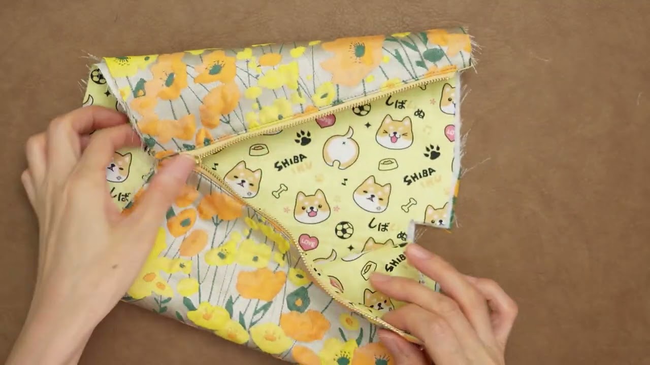 How to make a makeup bag. I use it every day.丨Sewing Tips