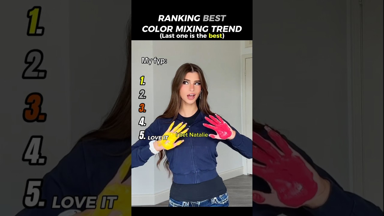 Ranking Best Color Mixing Trend