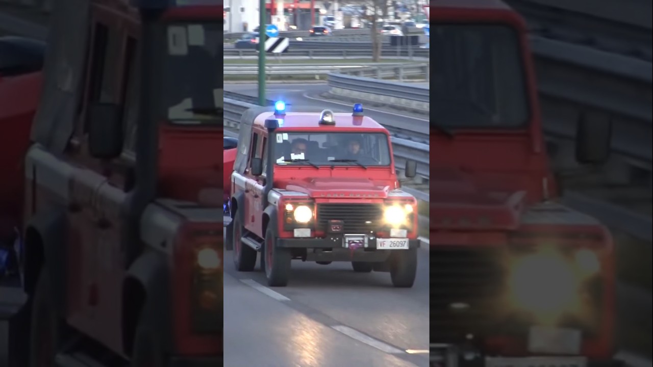Fuoristrada Vigili del Fuoco in sirena #firefighter #viral #follow