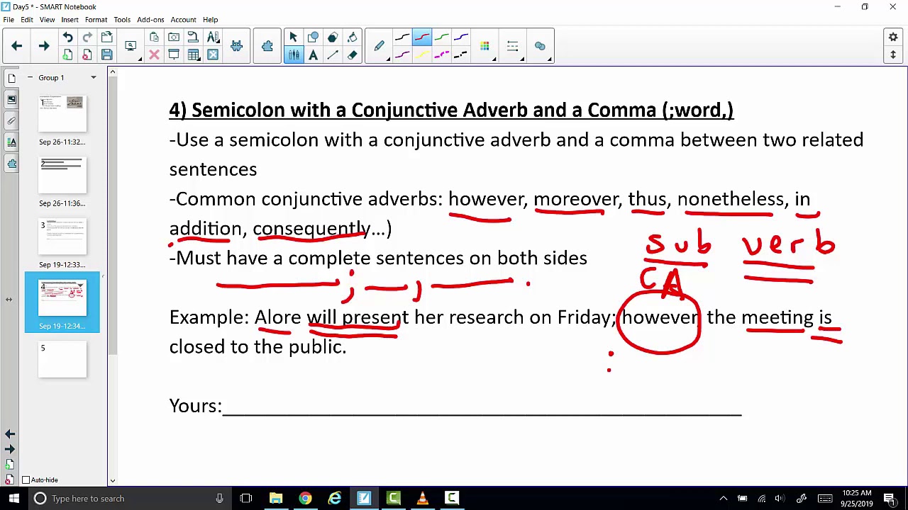 How To Use A Semicolon With However How When To Use However In A Sentence Video Lesson