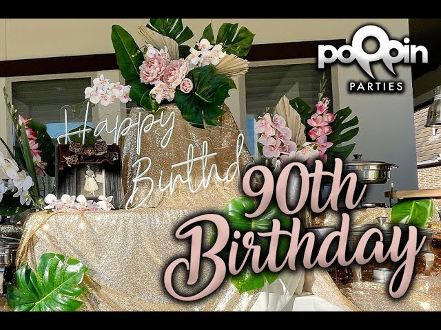 BEAUTIFUL 90th Birthday Party - YouTube