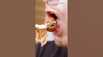 woody wonder short,Spaghetti Meatball c- section wait for end 👿😭 #foodsurgery #cutedoodles #cutefood