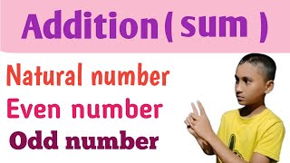 How To Add Consecutive Numerals In Very Easy Way Odd Number Natural Number And Even Number