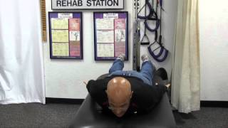Exercise for Rounded Shoulder/Forward Head/Kyphosis (Prone Cobra) - Dr Mandell