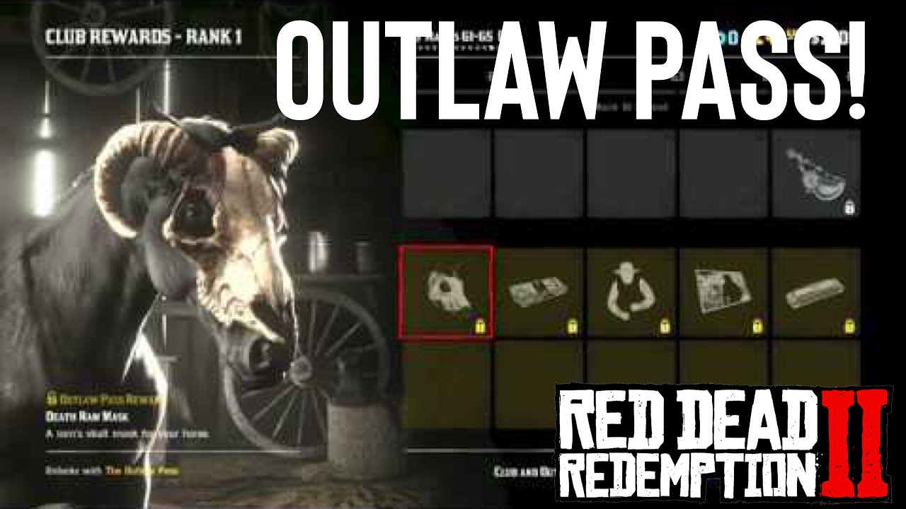 Red Dead Redemption 2 Online What You Get With the Outlaw Pass! YouTube